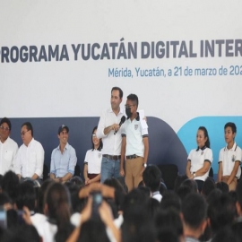 A través del programa Yucatán Digital, estudiantes del sur de Mérida cuentan con Internet gratuito en sus escuelas para mejorar su experiencia educativa