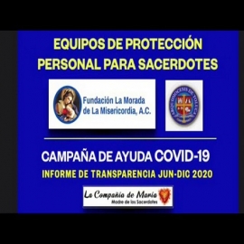 Casi 300 equipos de protección se donaron a sacerdotes para atender enfermos COVID en México
