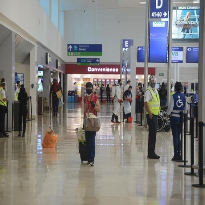 Aeropuerto Internacional de Cancún recupera vuelos con la nueva normalidad