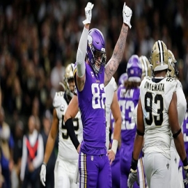 Vikingos 'alargan' las sorpresas en ronda de comodines de la NFL; vencen 26-20 a los Santos