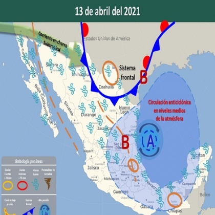 Clima hoy para Cancún y Quintana Roo 13 de abril de 2021