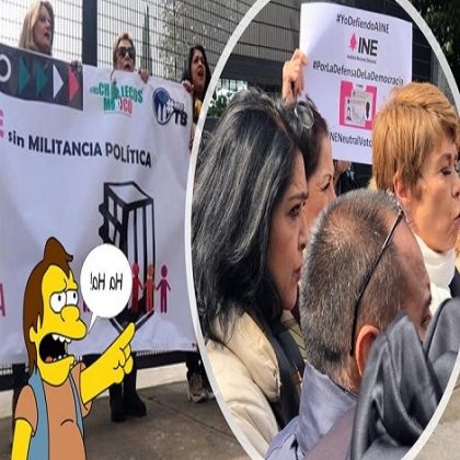 Chalecos Mx, Hijas de la Mx y Red TB fracasan en su cadena humana para defender al INE