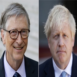Bill Gates se reunió con el primer ministro del Reino Unido y funcionarios para discutir sobre IA, el «cero neto» y la «salud global»