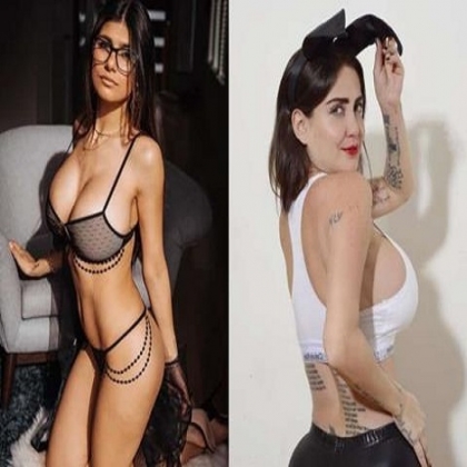 ¡Duelo de atributos! ¿Quién luce mejor el escote Celia Lora o Mia Khalifa?