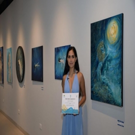 Cozumel: Inauguran exposición pictórica “Azul” de la pintora María Argüero