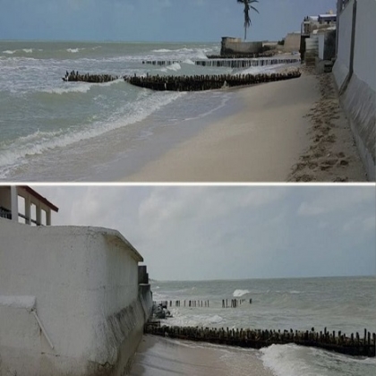 Yucatán: Casas de verano de Progreso, dañadas por la erosión