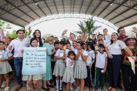 GOBIERNO DEL ESTADO CONSTRUYE LA NUEVA ESCUELA SECUNDARIA FEDERAL NÚMERO 17 “ROGER HERVÉ AGUILAR SALAZAR” EN KANASÍN