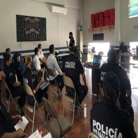 Playa del Carmen: Retoman capacitación presencial de policías en derechos humanos