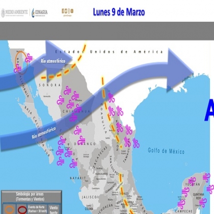 Pronóstico para Cancún y Quintana Roo hoy 9 de marzo de 2020