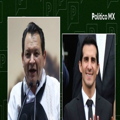 Protestan vs 'Huacho' y Rommel Pacheco previo a debate: 'ningún voto a chapulines de Morena'