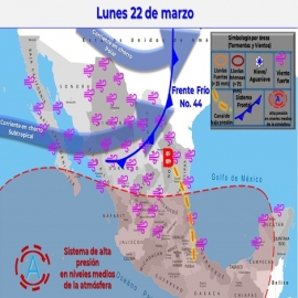 Clima hoy para Cancún y Quintana Roo 22 de marzo de 2021