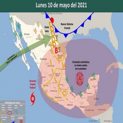 Clima para Cancún y Quintana Roo 10 de mayo de 2021