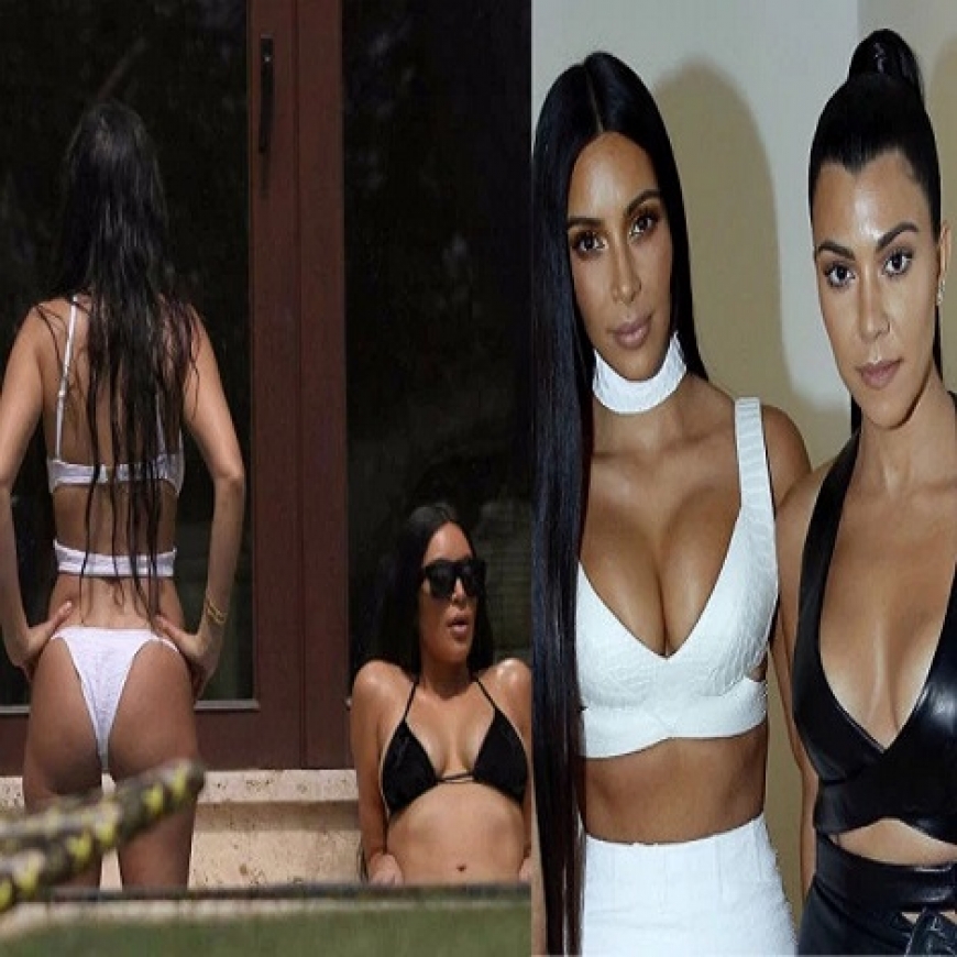 Las Fotos Más Calientes De Las Kardashians En La Playa Con Micro Bikinis 